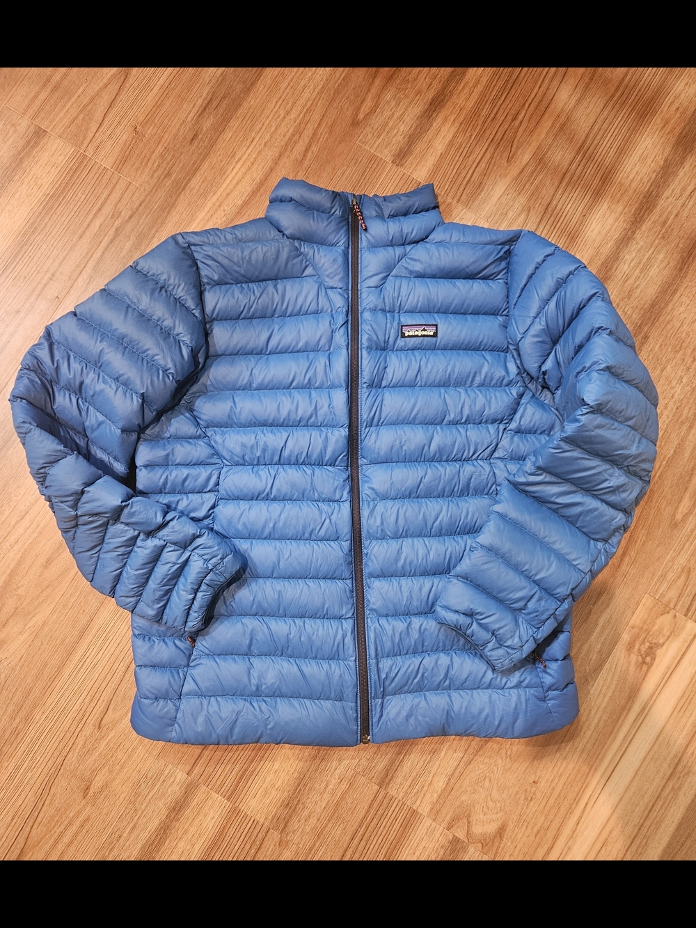 Men's Patagonia Blue Netplus Shell Lightweight Down Jacket Size LG